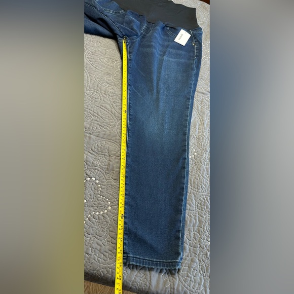 Sonoma Maternity Dark Wash Full Coverage Belly Band Jeggings NWT Size Ma… - Picture 12 of 13